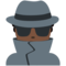 Detective - Black emoji on Twitter